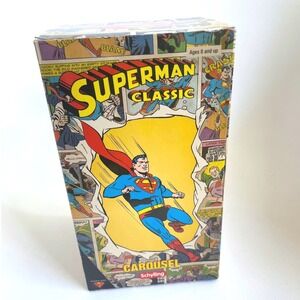 Schylling Superman Classic Carousel Wind-Up Tin Toy – Collector Series – Boxed